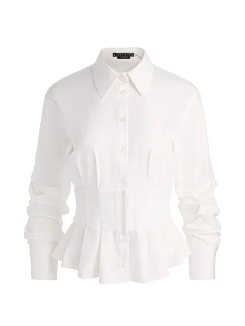 alice + olivia top Edie con botones estilo corsé