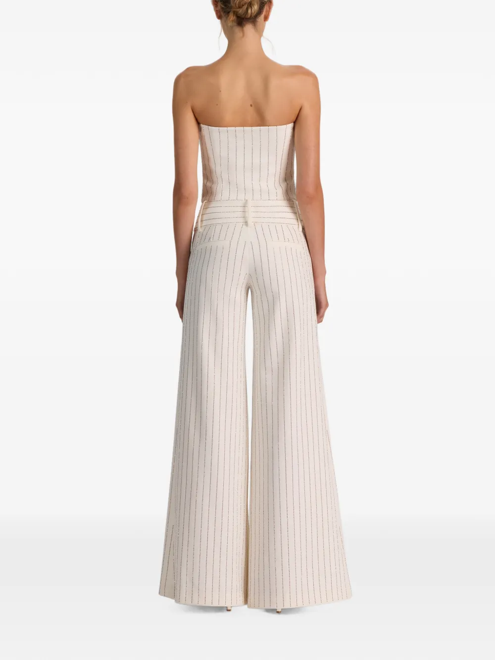 alice + olivia Kelcey verfraaide strapless top Beige