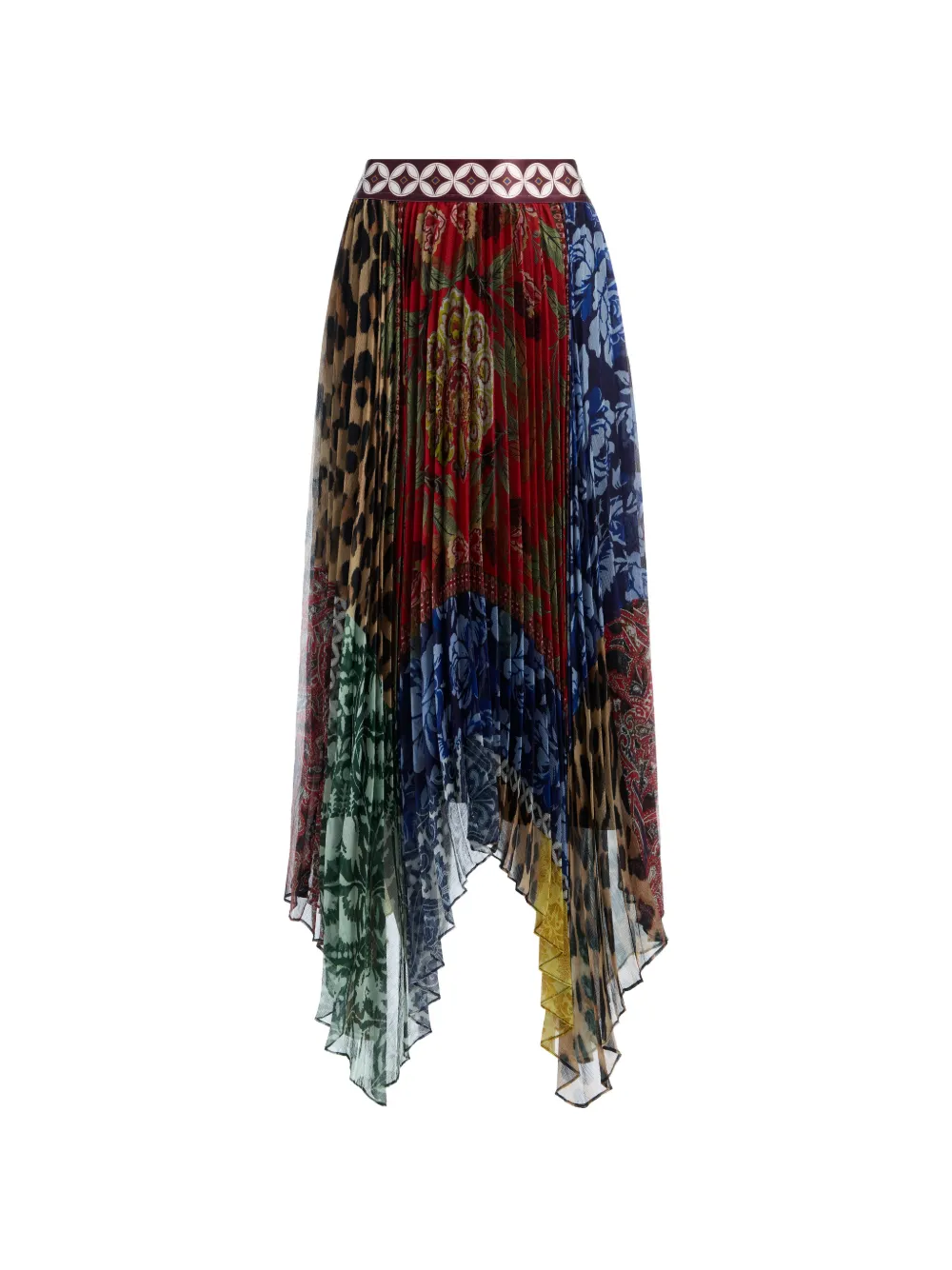 alice + olivia Katz handkerchief-hem midi skirt - Rosso