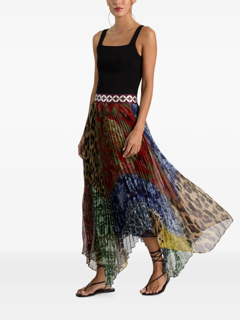 alice + olivia Katz midi-rok Rood