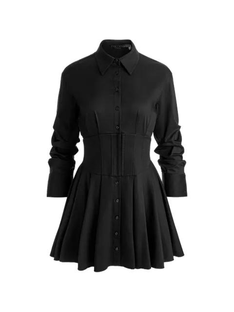 alice + olivia vestido estilo corset con botones