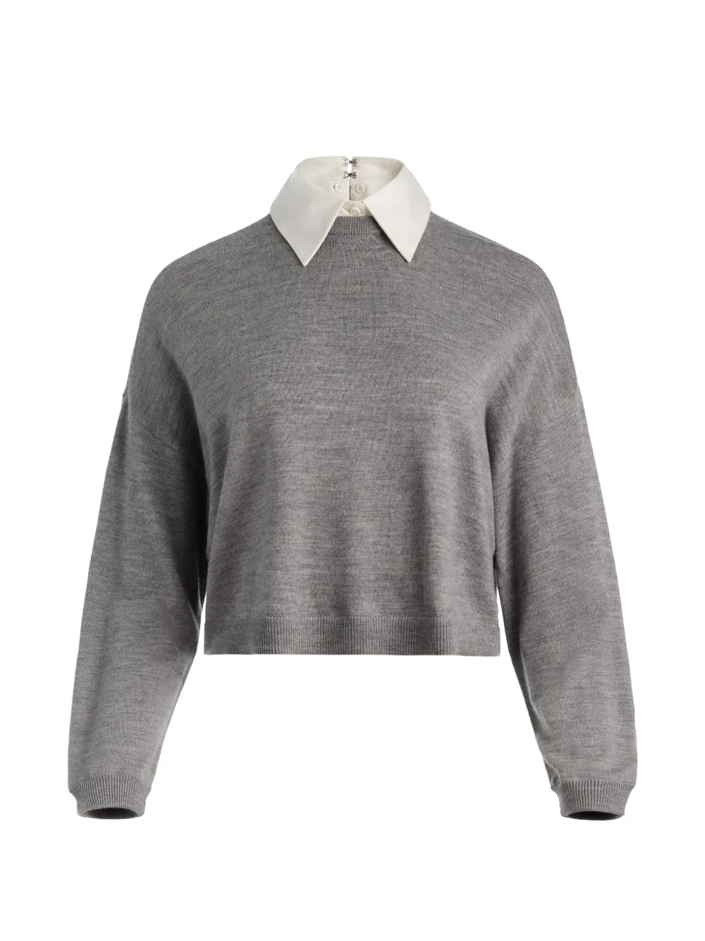 alice + olivia Rhett detachable-collar sweater - Grau