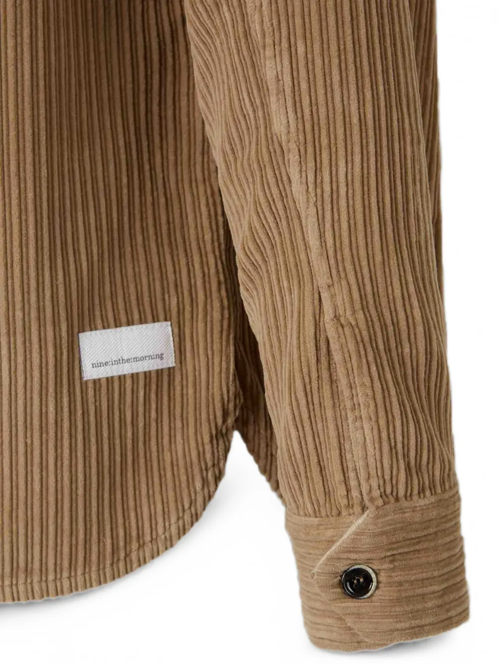 Nine In The Morning Jack met ribfluwelen textuur en knopen Beige