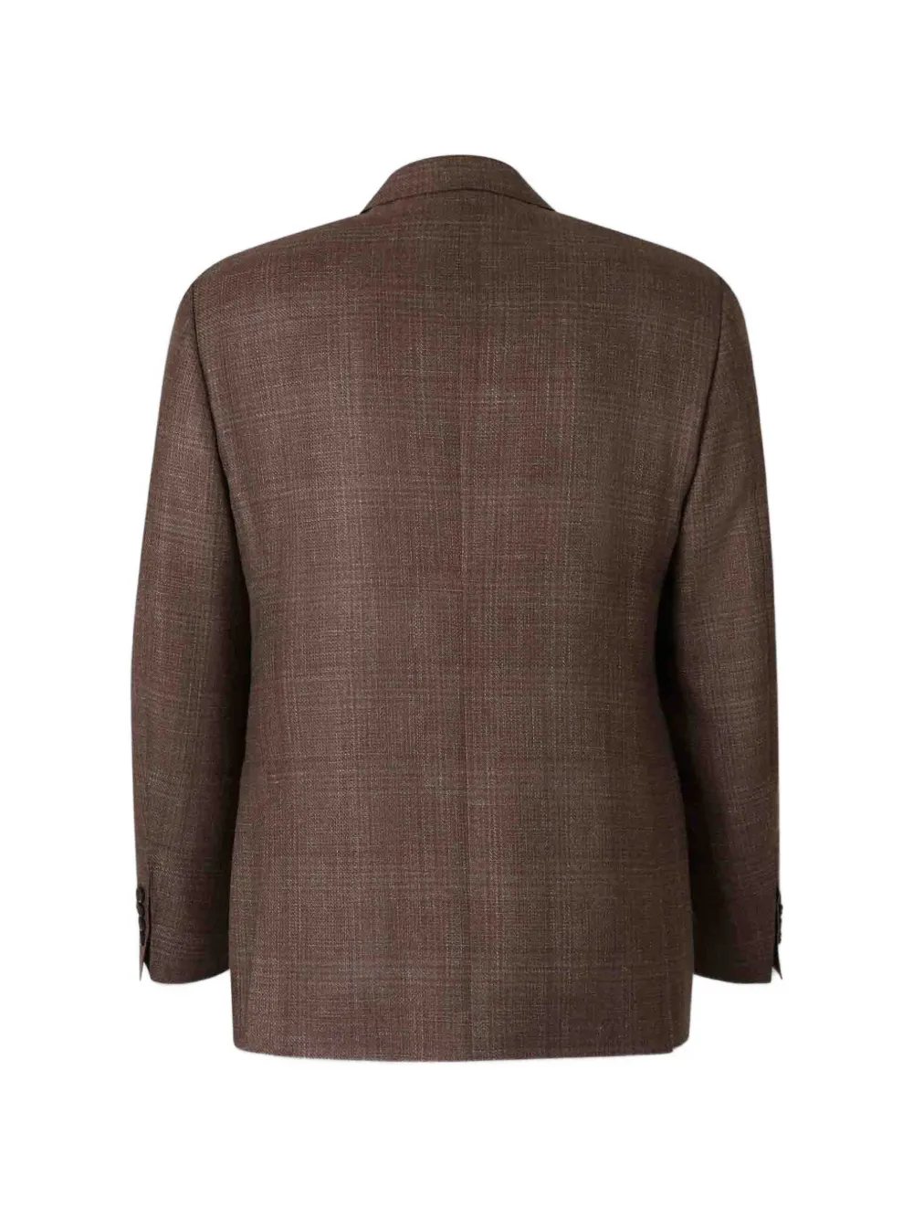 Canali Geruit jack met gekerfde revers Bruin