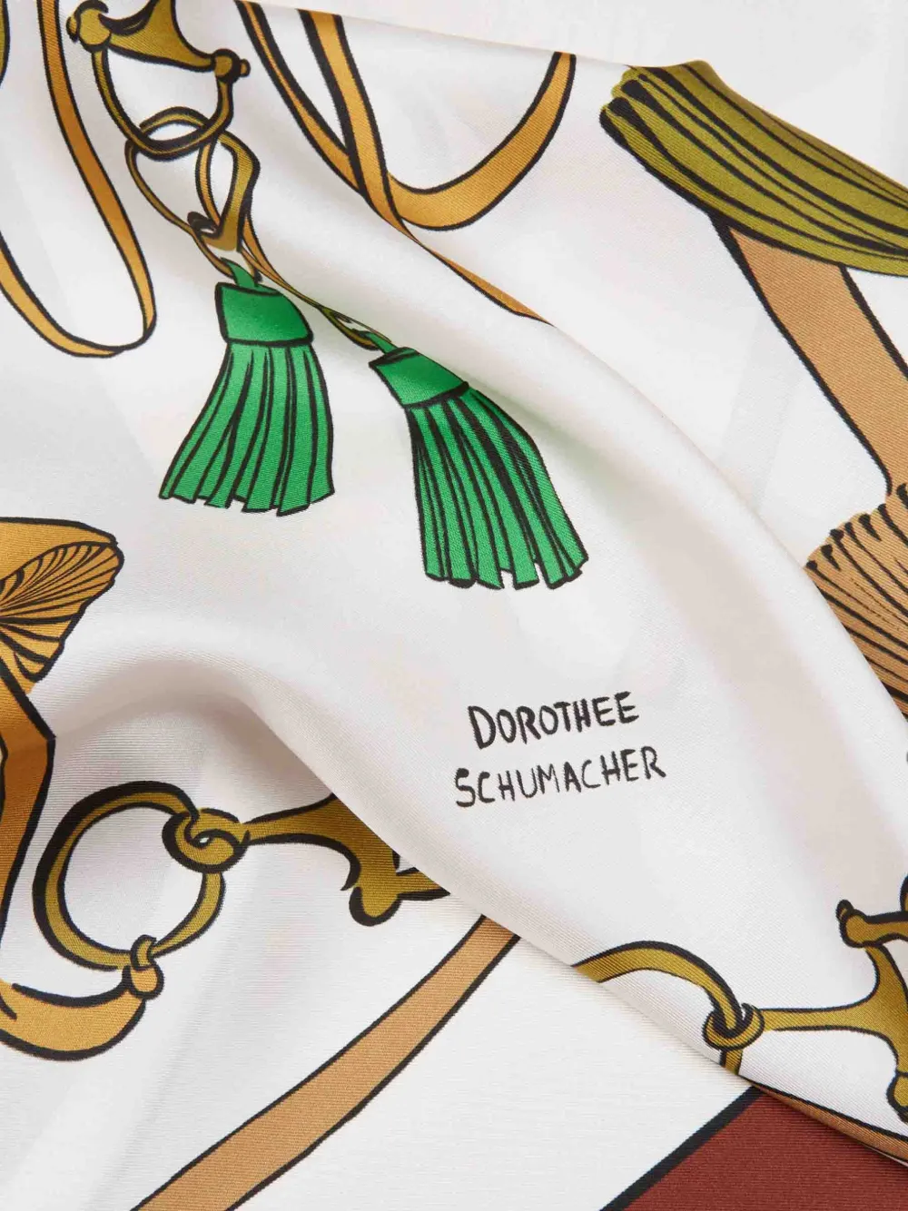 Dorothee Schumacher Cosmic Funghi diamantvormige sjaal Wit