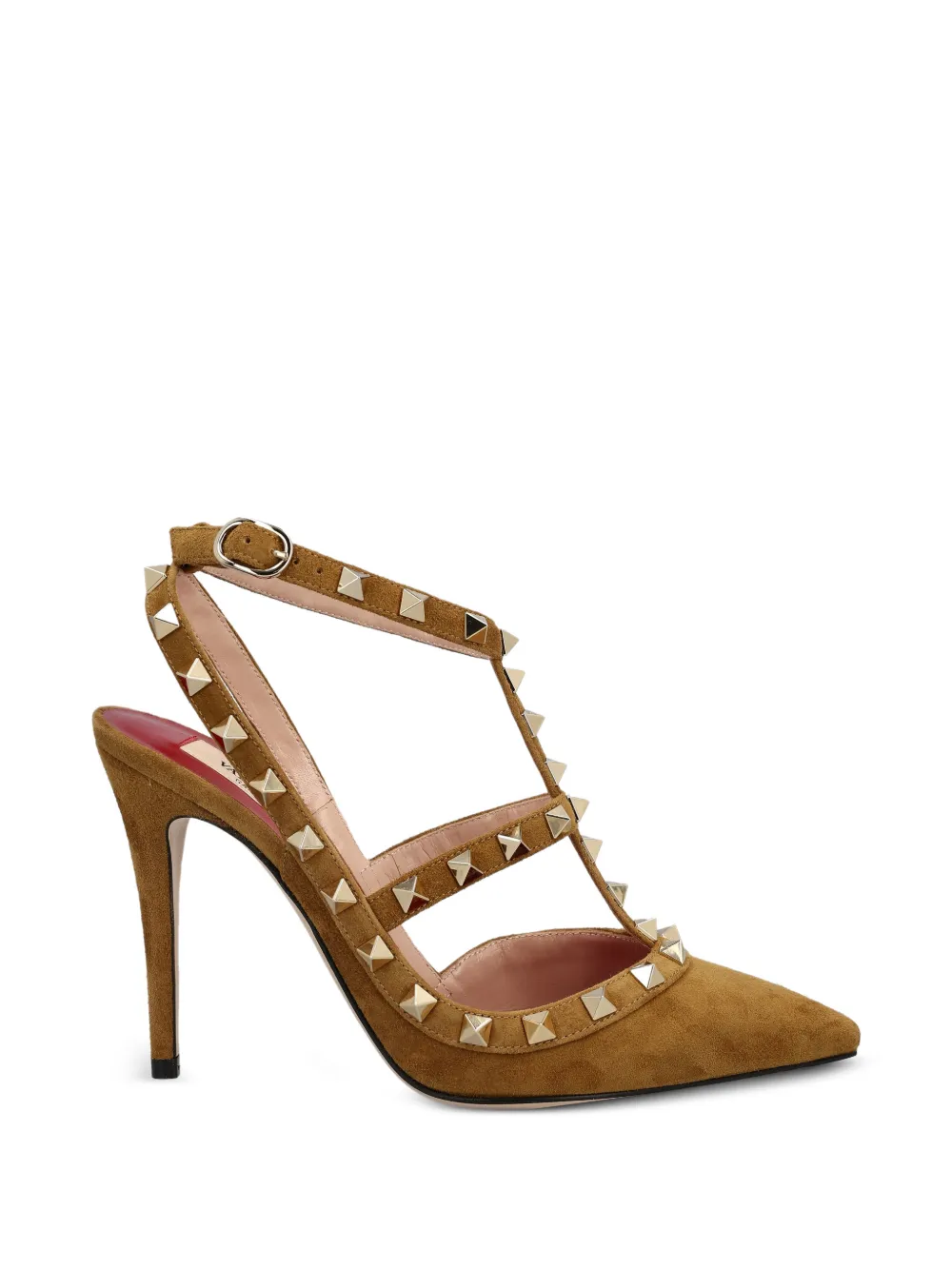 Valentino Garavani Rockstud caged pumps Bruin