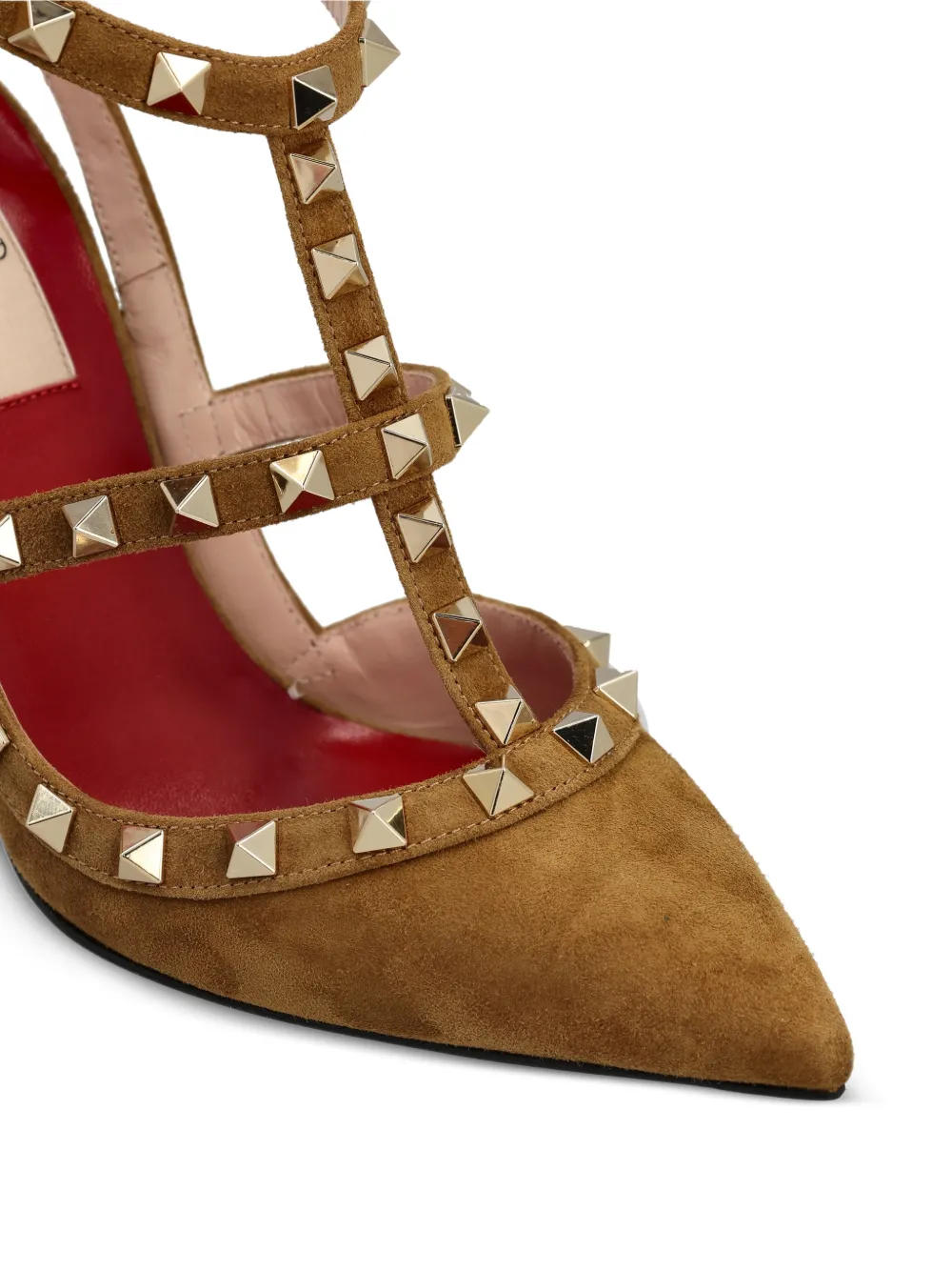 Valentino Garavani Rockstud caged pumps Bruin