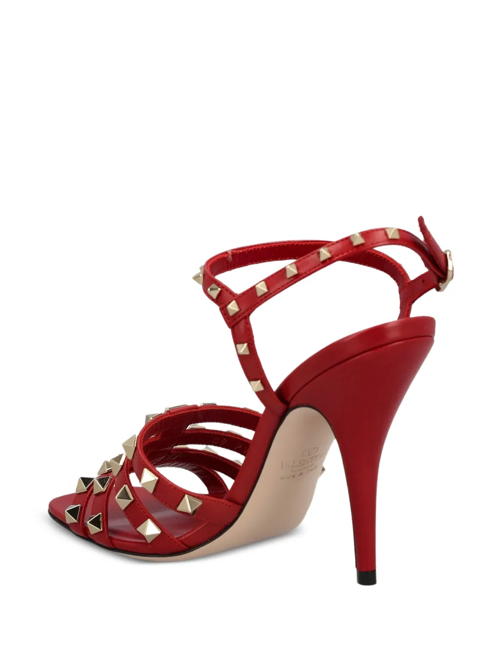 Valentino Garavani Rockstud cage sandals Rood