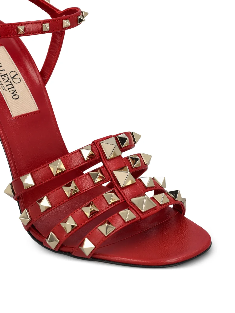 Valentino Garavani Rockstud cage sandals Rood