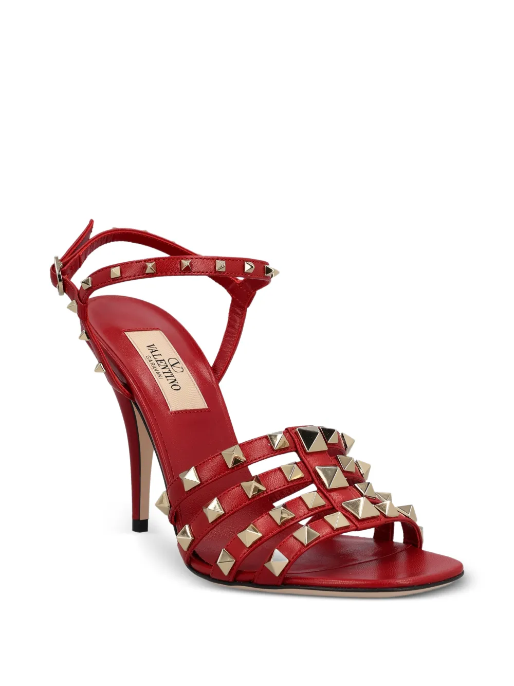 Valentino Garavani Rockstud cage sandals Rood