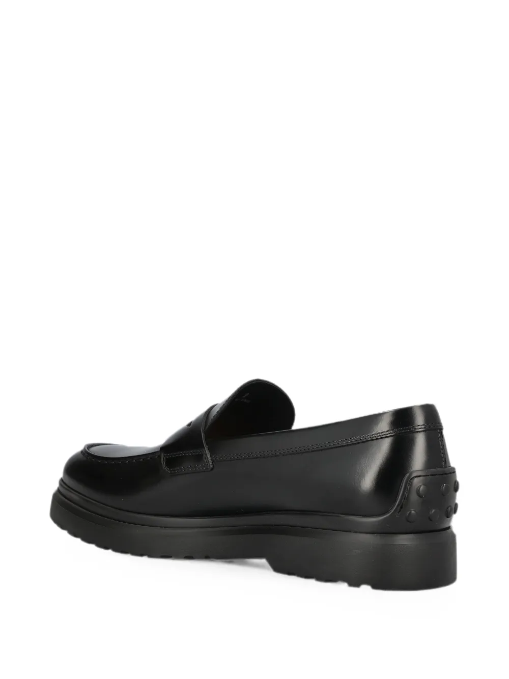 Tod's Loafers met logoplakkaat Zwart