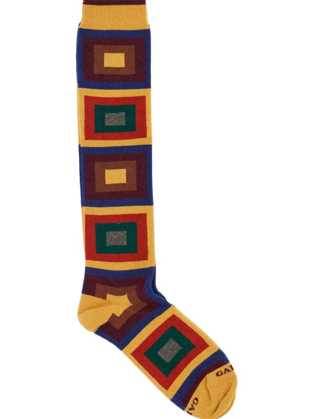 Gallo geometric-pattern socks Geel
