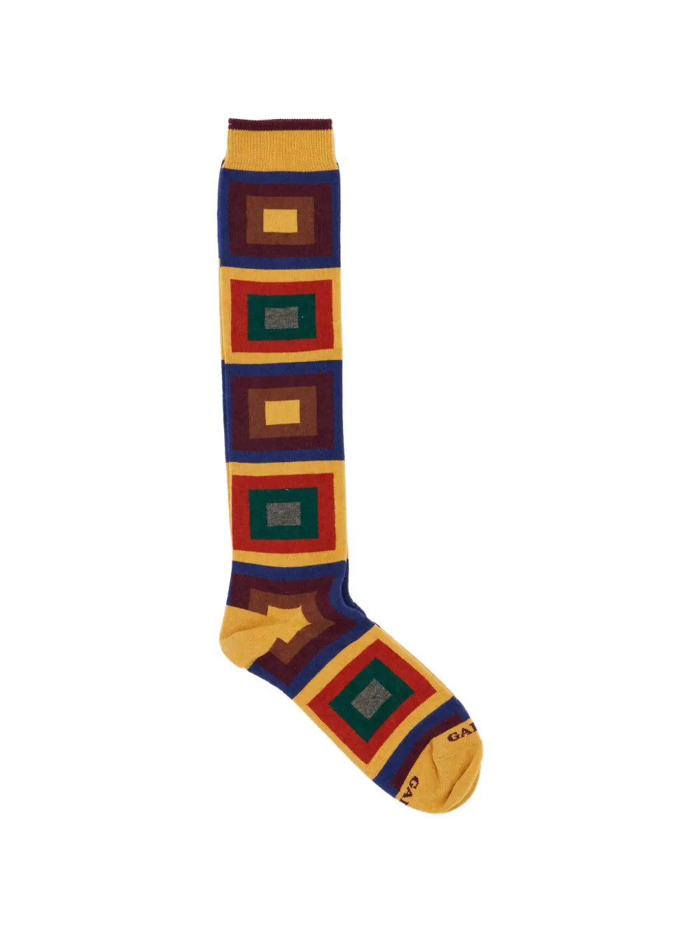 Gallo geometric-pattern socks - Giallo