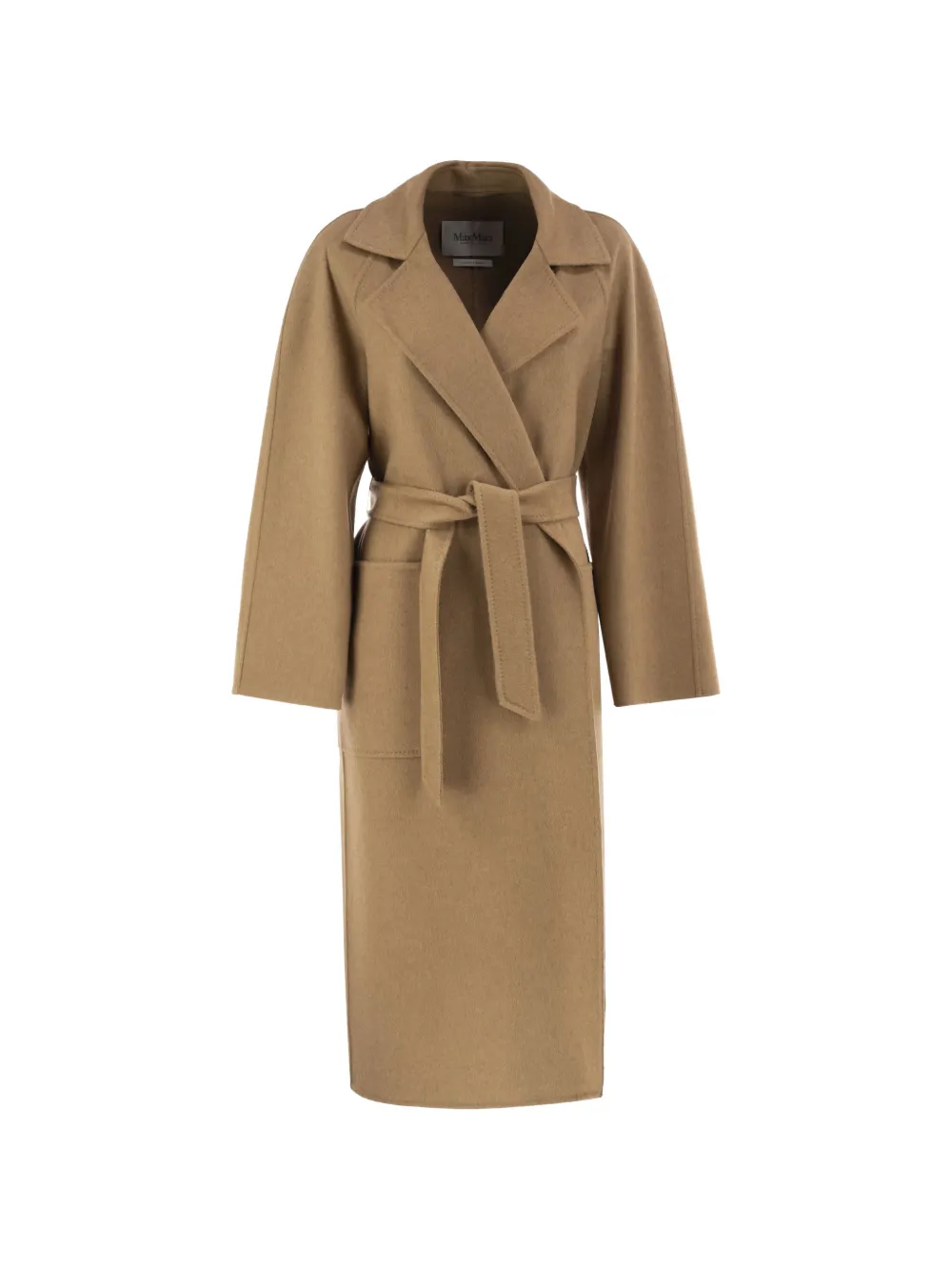 Max Mara long camel robe coat - Nude