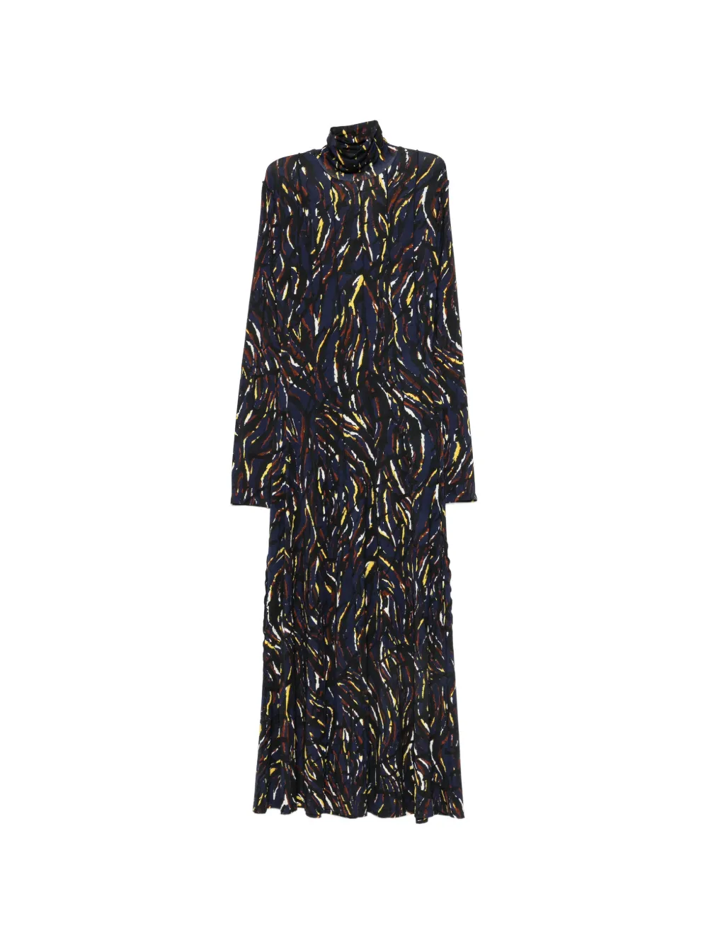 Proenza Schouler White Label abstract-print high-neck maxi dress