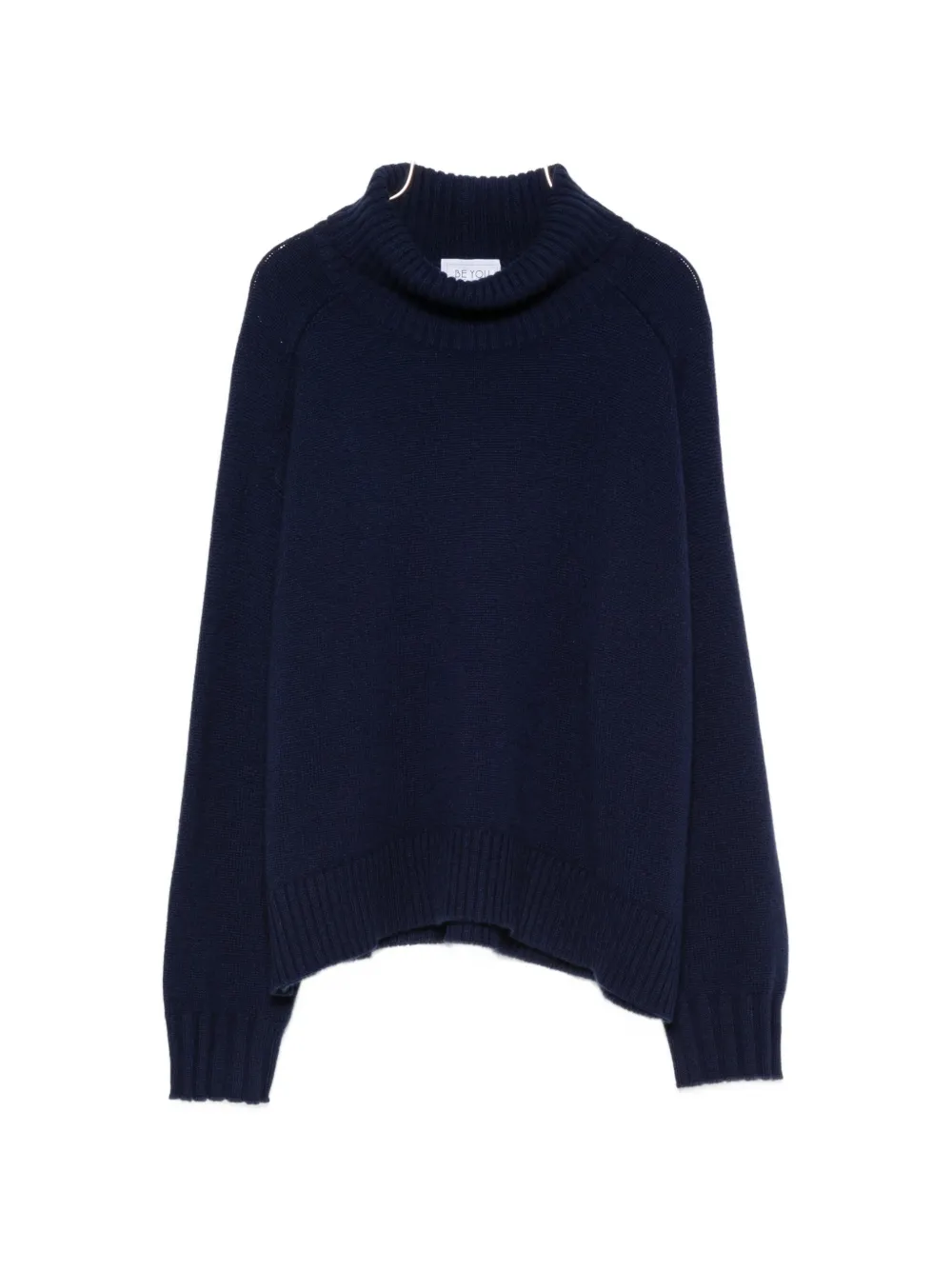 BeYou ribbed-knit roll-neck sweater - Blau