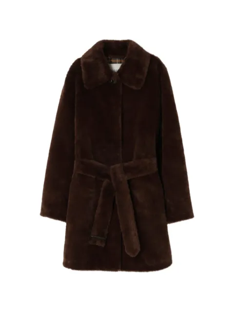 Burberry abrigo corto con cinturón