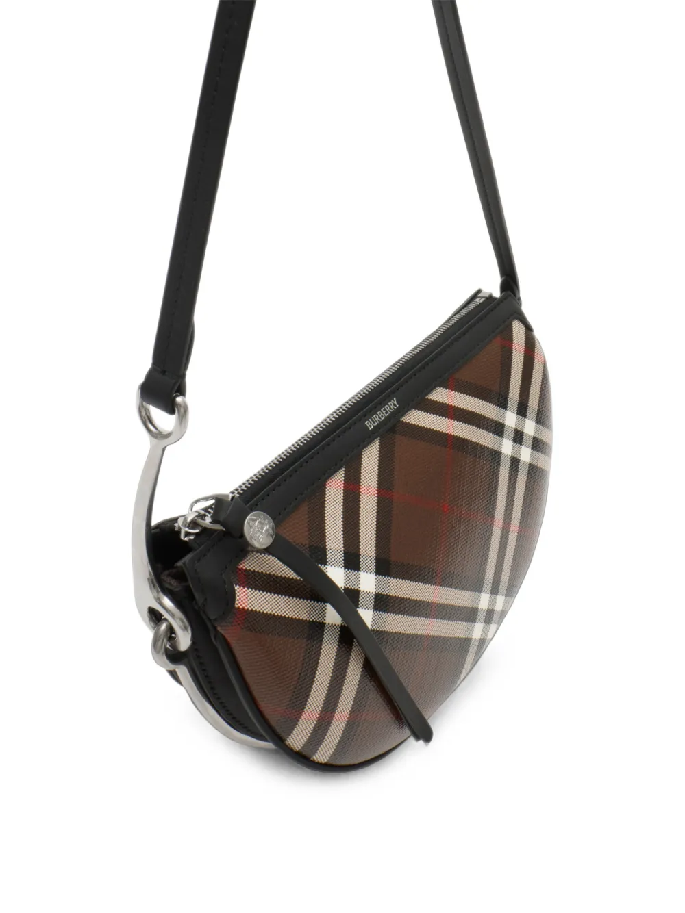 Burberry Kleine Bridle Saddle tas Bruin
