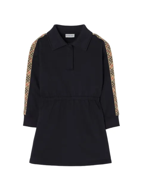 Burberry Kids robe-polo en coton à motif House Check