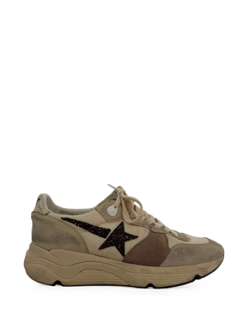 Golden Goose Running Sole panelled sneakers - Nude