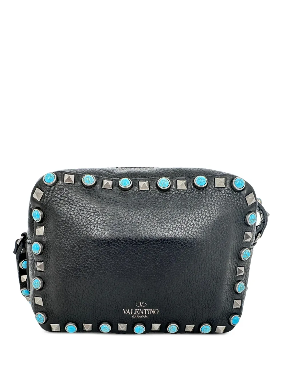 Valentino Garavani Pre-Owned 2010s Rolling Rockstud camera bag - Nero