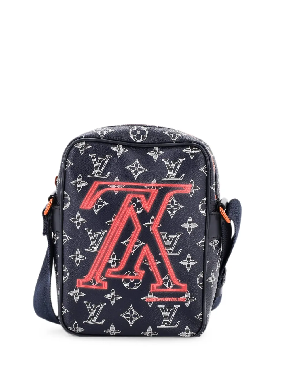 Louis Vuitton Pre-Owned Danube Handbag Limited Edition Upside Down Monogram Ink PM crossbody bag - Blau