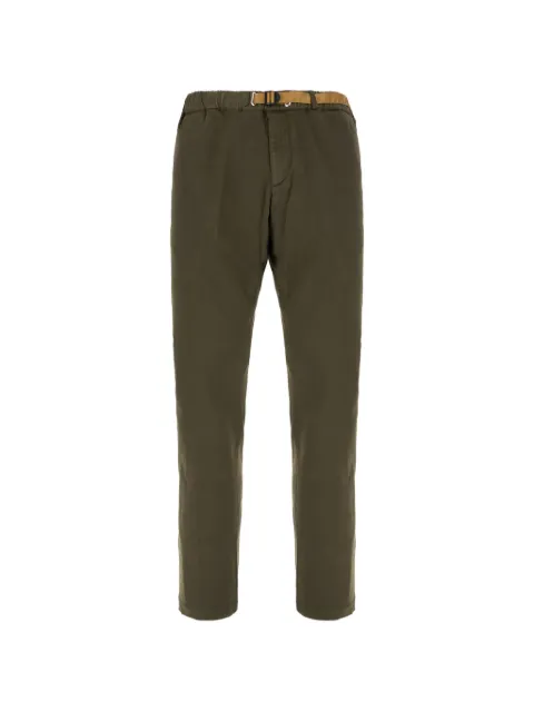 White Sand belted elasticated-waist chinos 