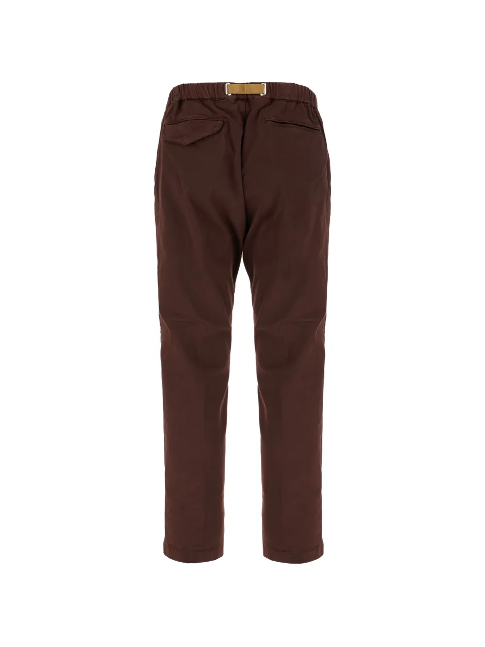White Sand Broek met elastische taille en ceintuur Rood
