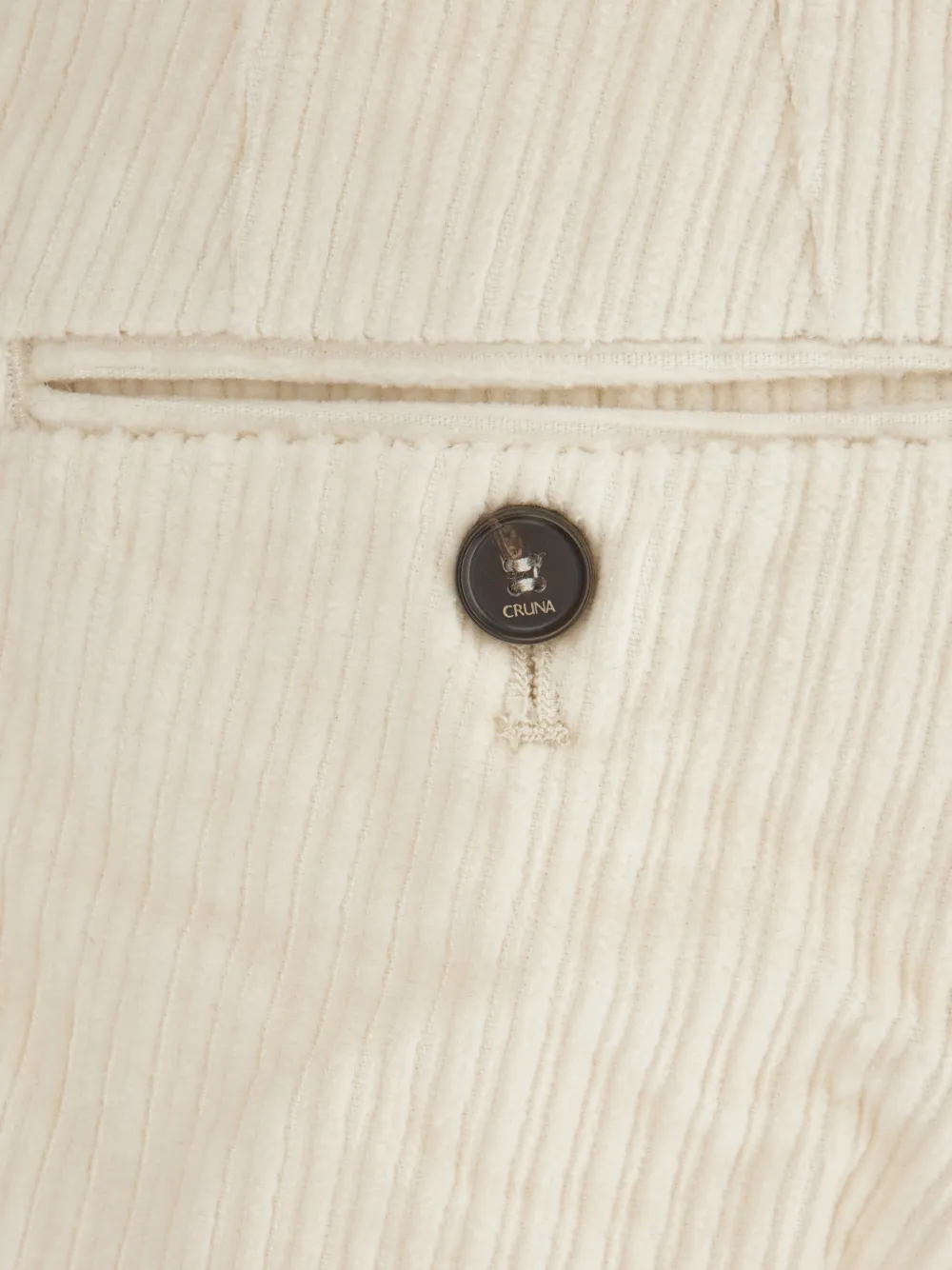 Cruna Belleville pleated corduroy trousers Beige