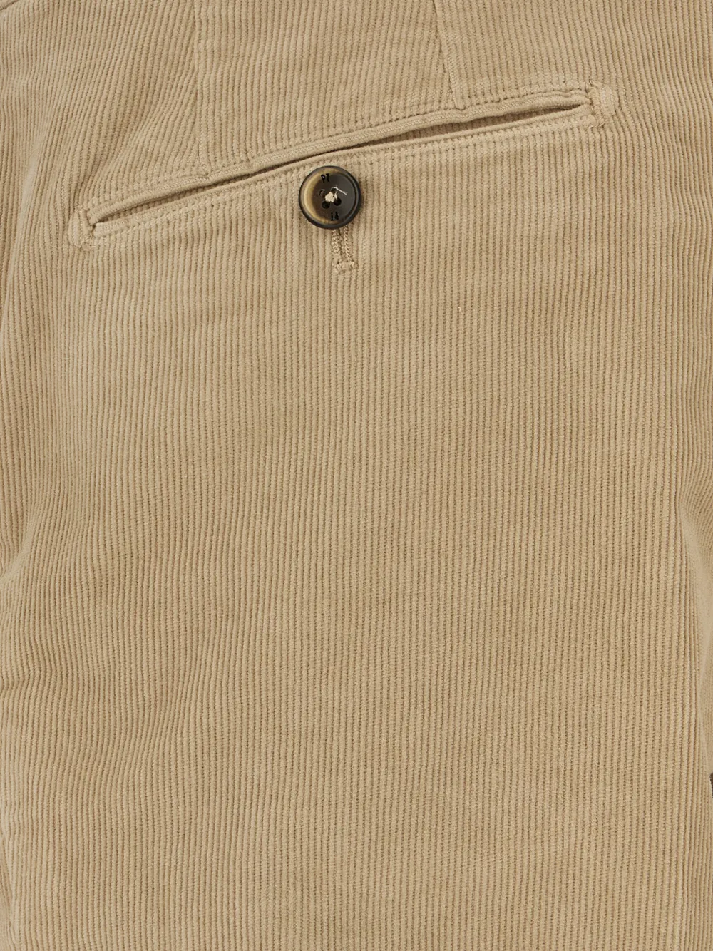 PT Torino corduroy-effect tailored trousers Beige