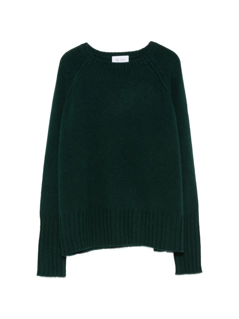 BeYou ribbed-trim long-sleeve sweater