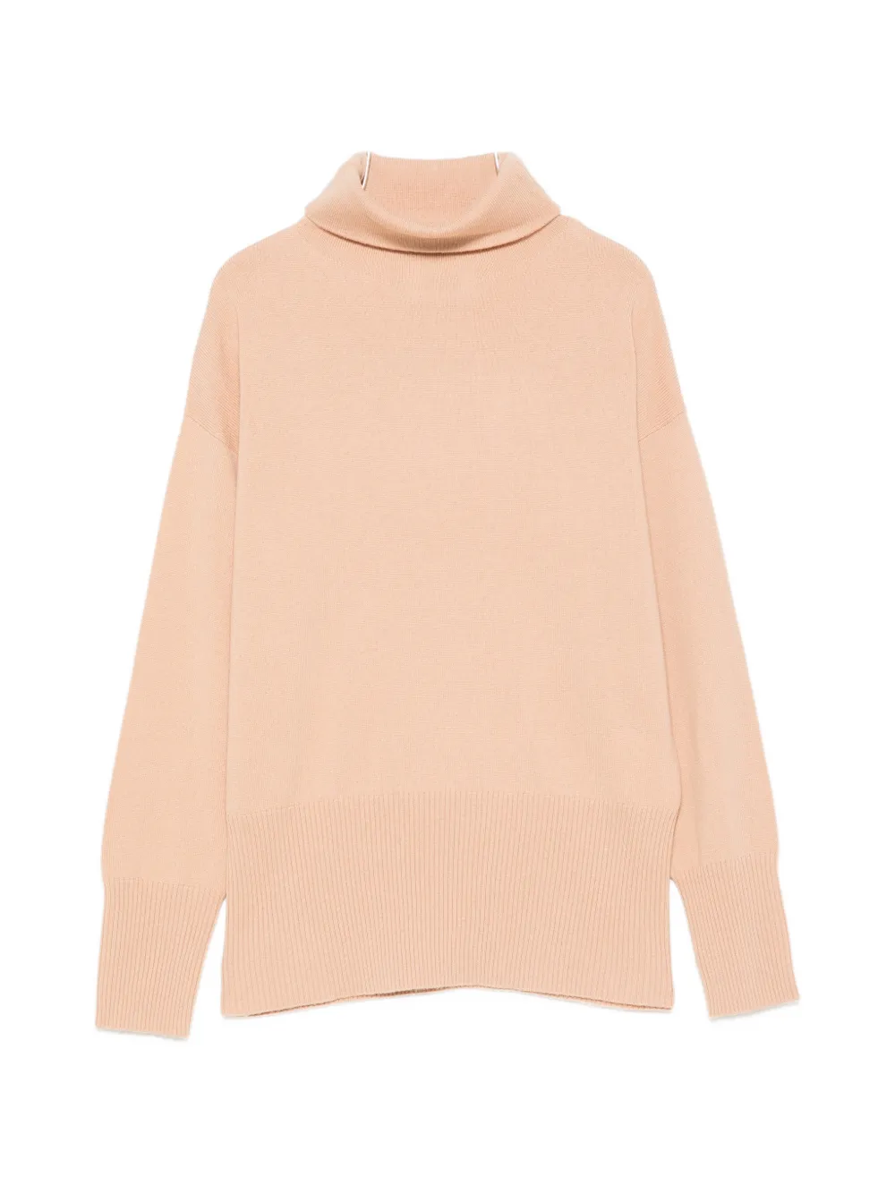 ALPHA STUDIO roll-neck ribbed-trim sweater - Nude