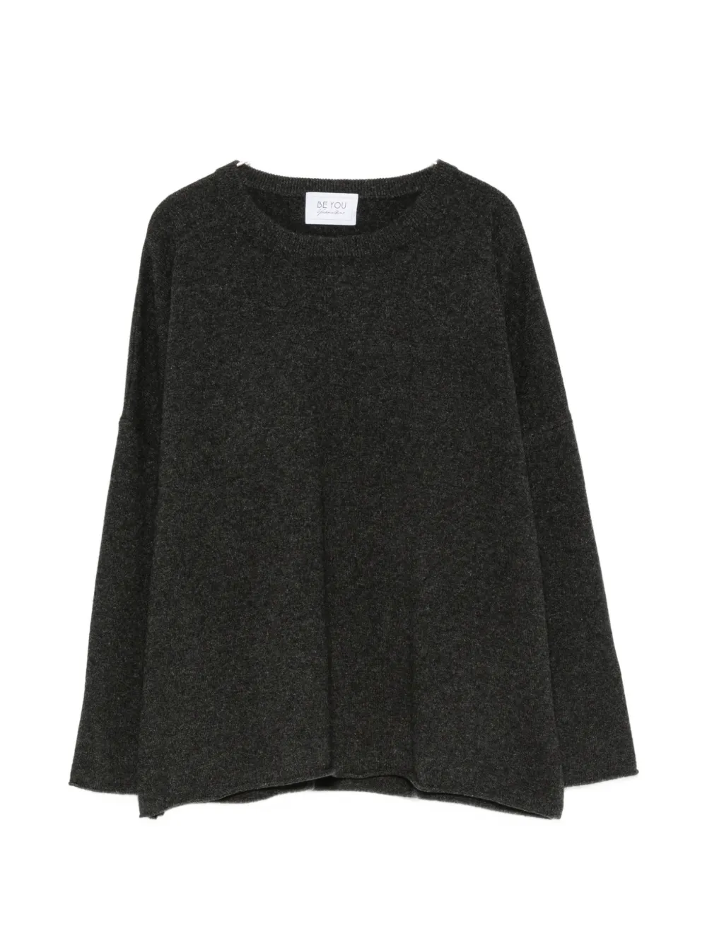 BeYou round-neck drop-shoulder sweater - Grau