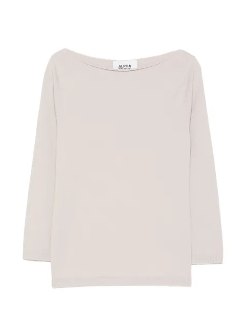 ALPHA STUDIO boat-neck sweater