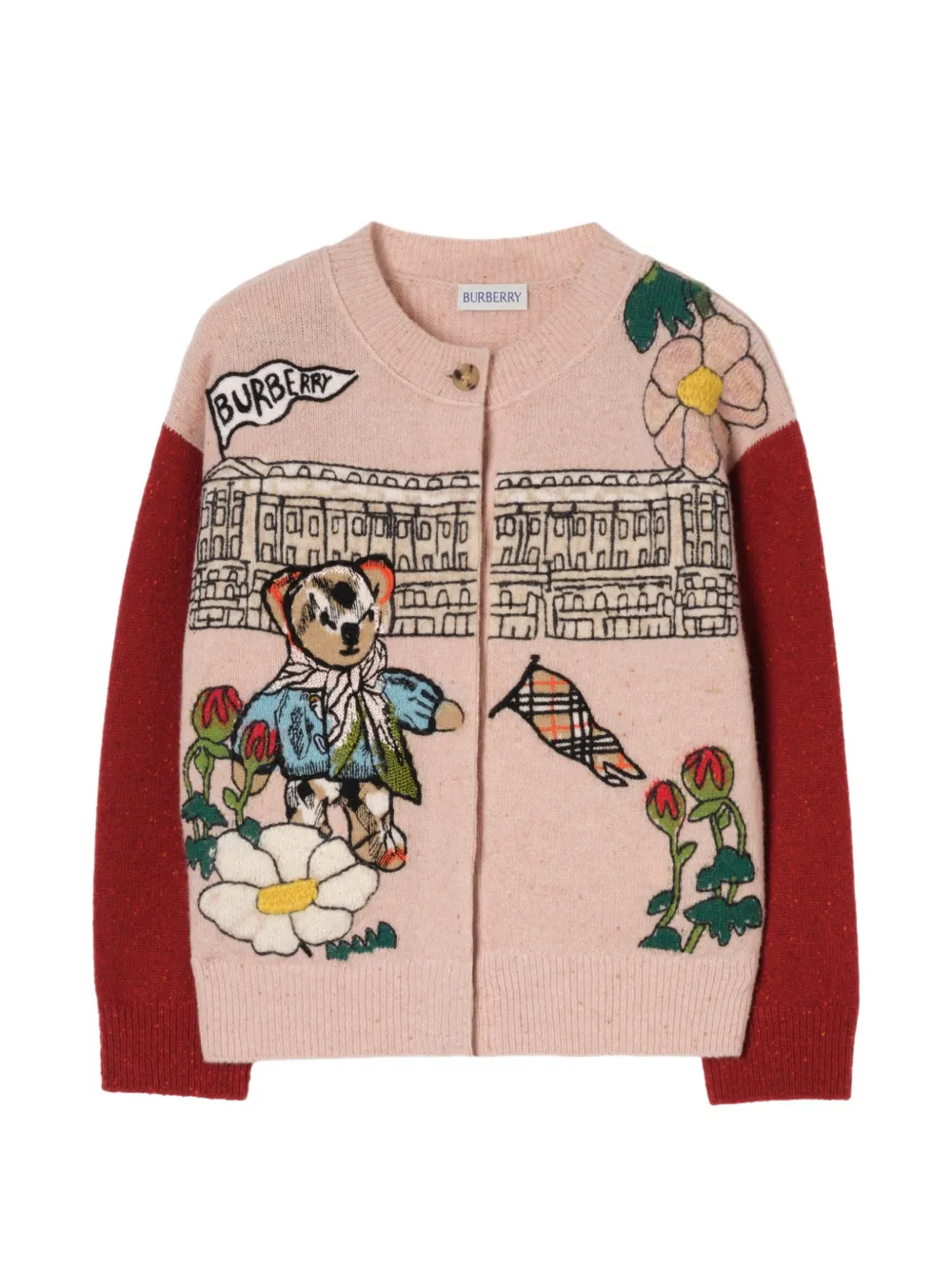 Burberry Kids Cardigan Palace Bear - Rosa