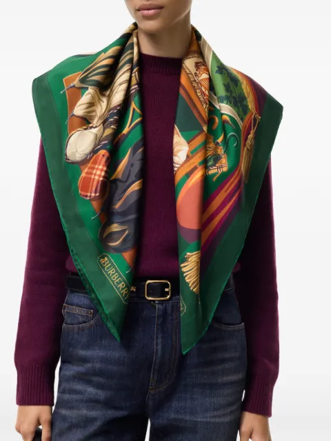 Burberry Knight & Day silk scarf