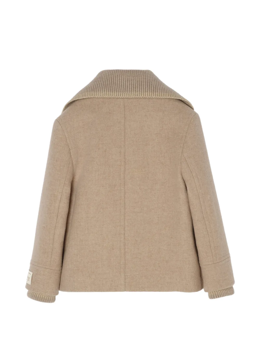 Burberry Kids Jas met dubbele rij knopen Beige