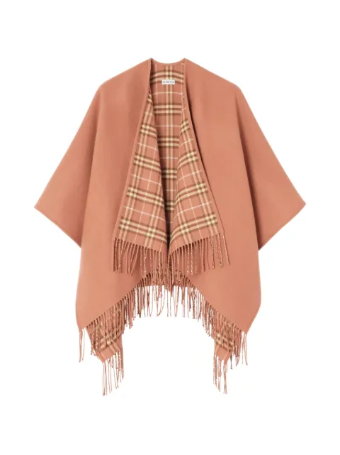 Burberry reversible Check wool cape