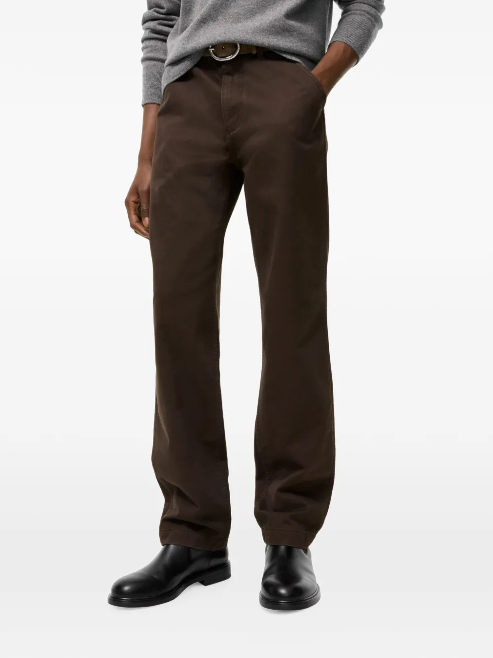 Burberry Katoenen twill chino Bruin