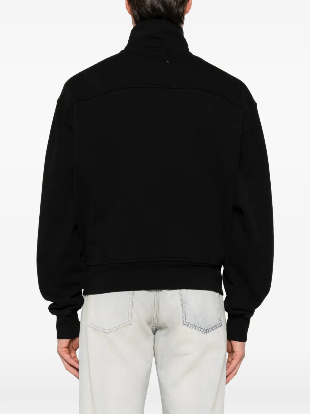 RHUDE Trui met borduurwerk en kwartrits Zwart