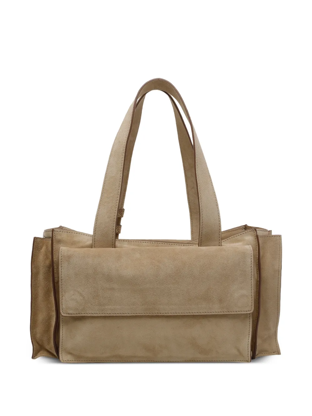Miu Utilitaire suède schoudertas Beige