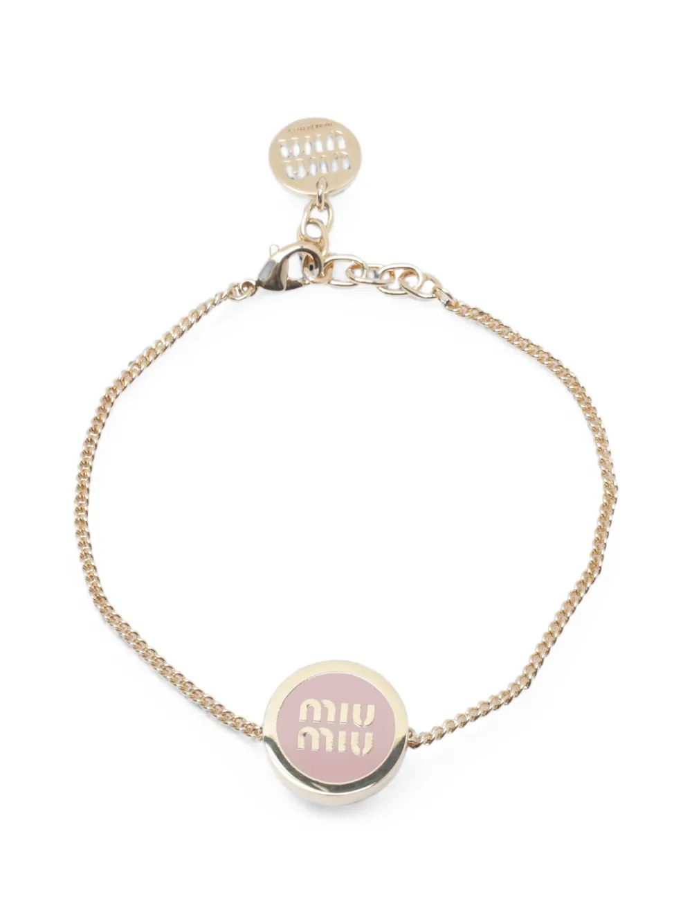 Miu Miu enameled metal bracelet - Gold