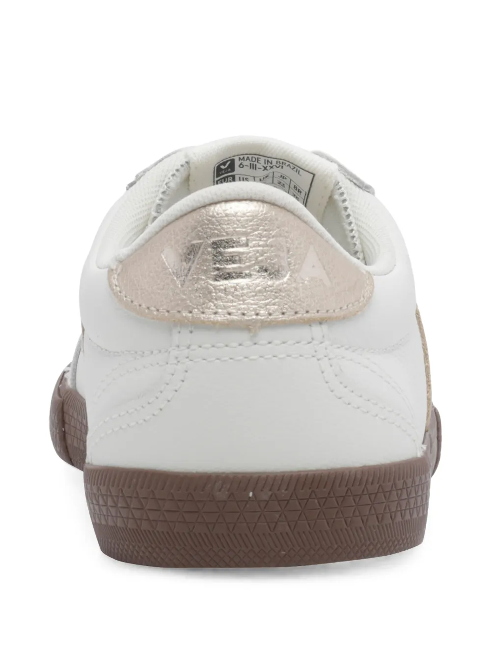 VEJA Volley leather white platine bark sneakers Wit