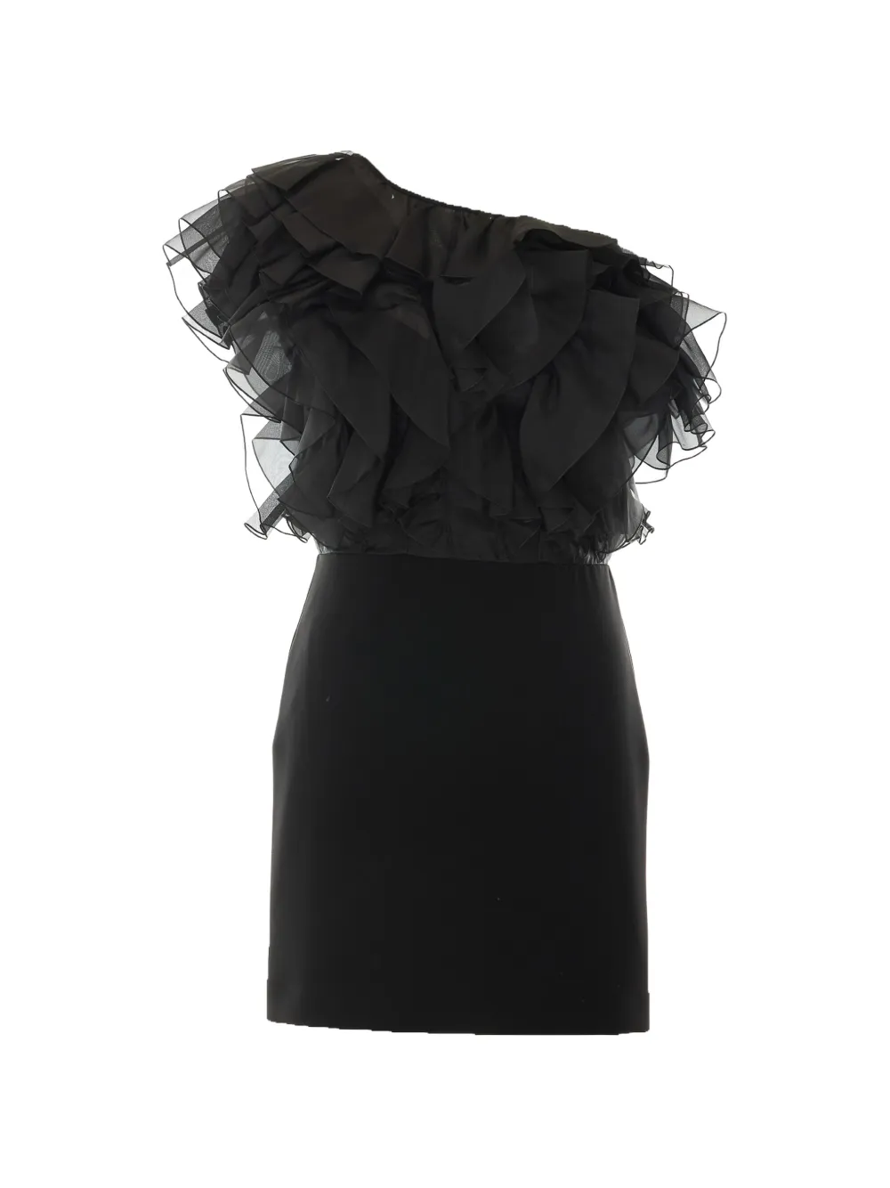 Max Mara Cloro ruffled dress - Nero