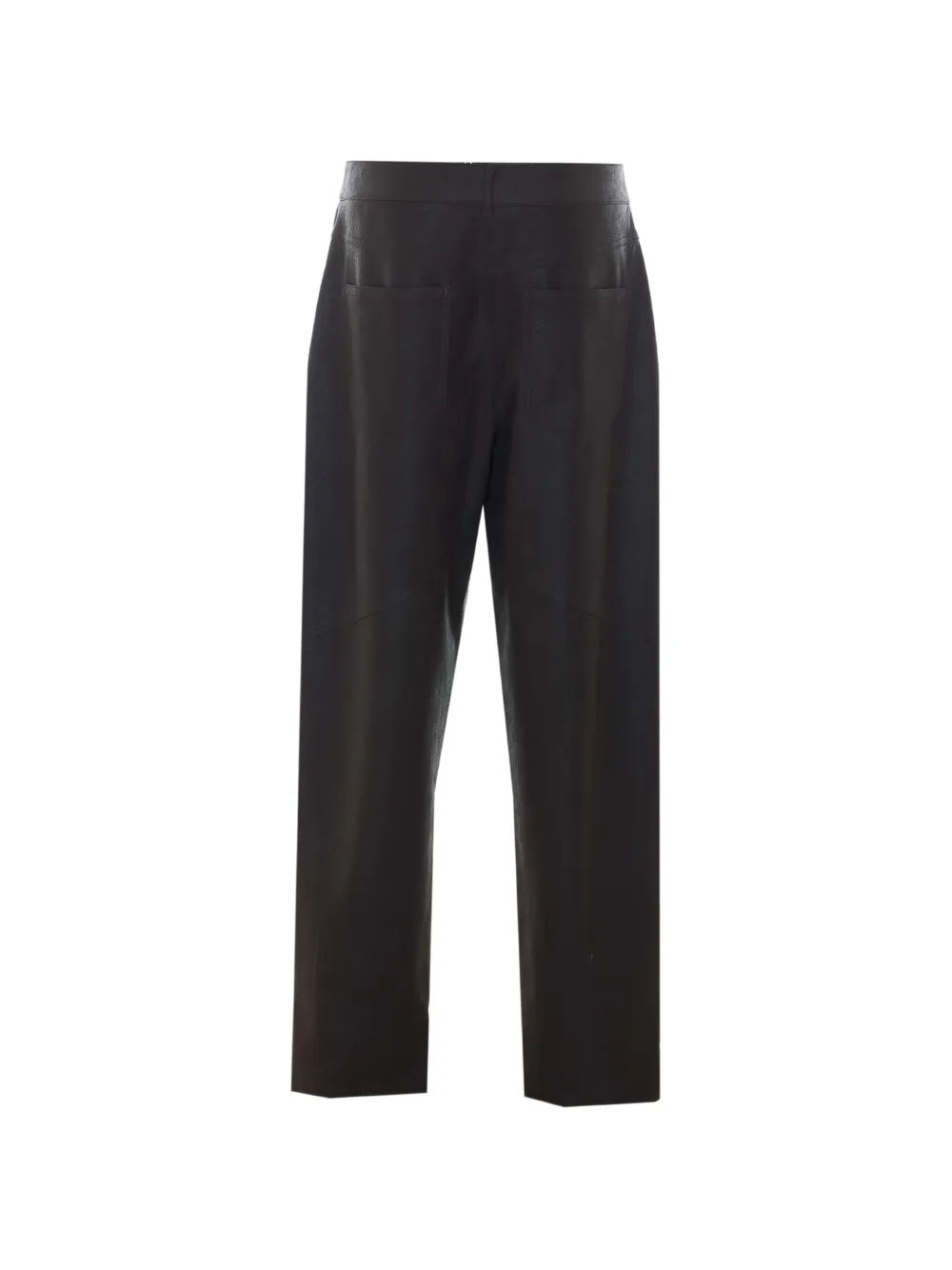 LIU JO Baggy broek van gecoat materiaal Bruin