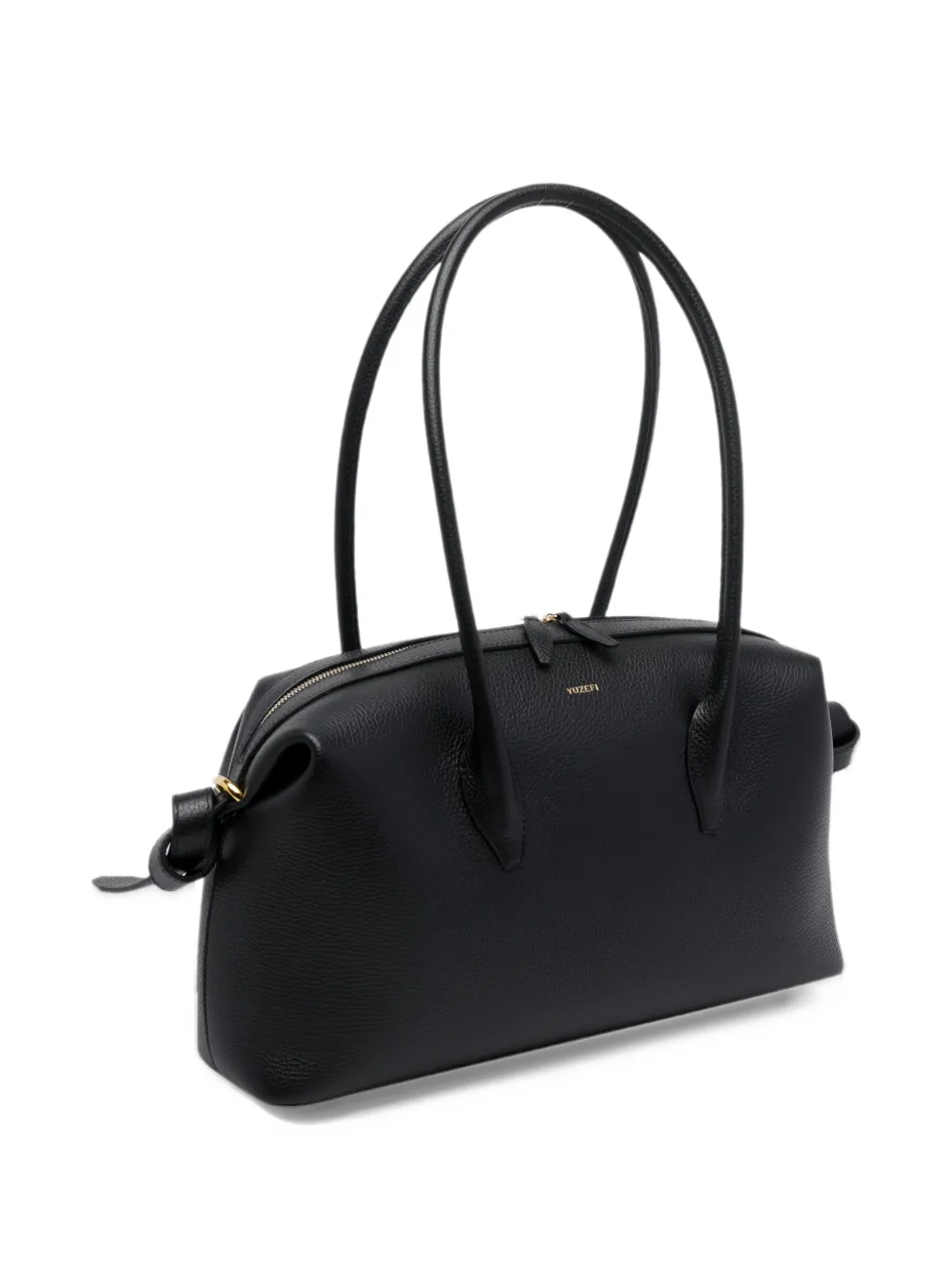 Yuzefi Brioche pebble-grain shoulder bag Zwart