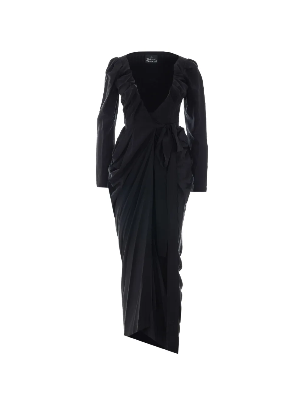 Vivienne Westwood Kendall draped wrap dress - Nero