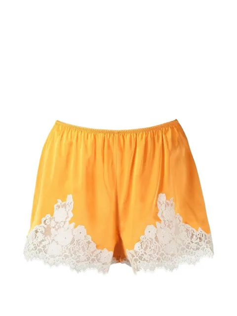 DÔEN Iona lace-trim mini shorts