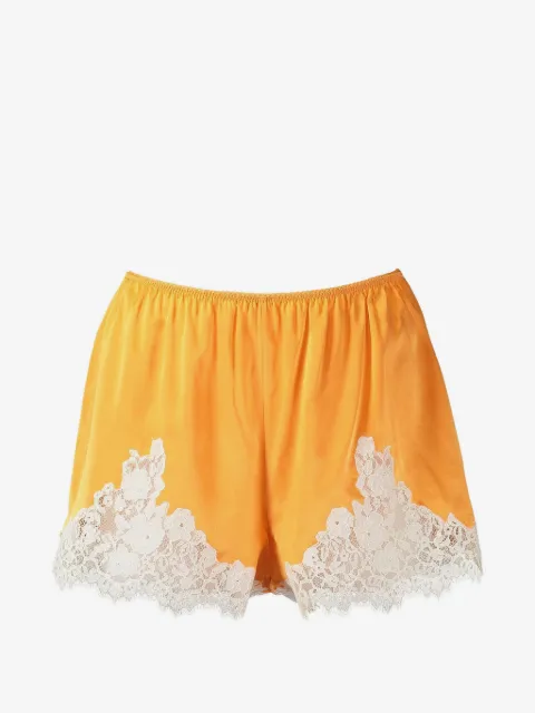 DÔEN Iona lace-trim mini shorts