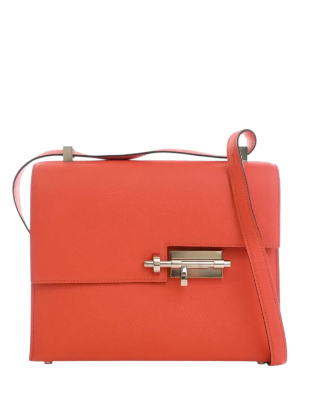 Hermès Pre-Owned 2017 Epsom Verrou 23 shoulder bag - Orange